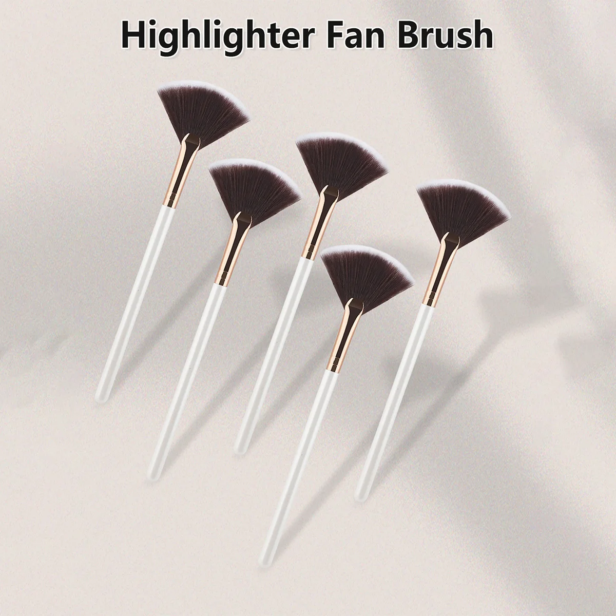 5/10 Piece Makeup Fan Brush Set Fruit Acid Exfoliating Skin Revitalizing Essence Soft Bristle Brush for Skin Care Salon