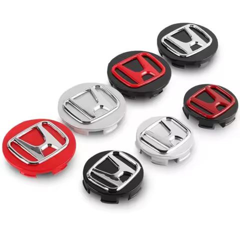 4pcs 58MM/69MM Original Car Wheel Center Hub Caps Covers For Honda FORZACIVIC Insight Hornet Type R CityMugen Jazz City stickers