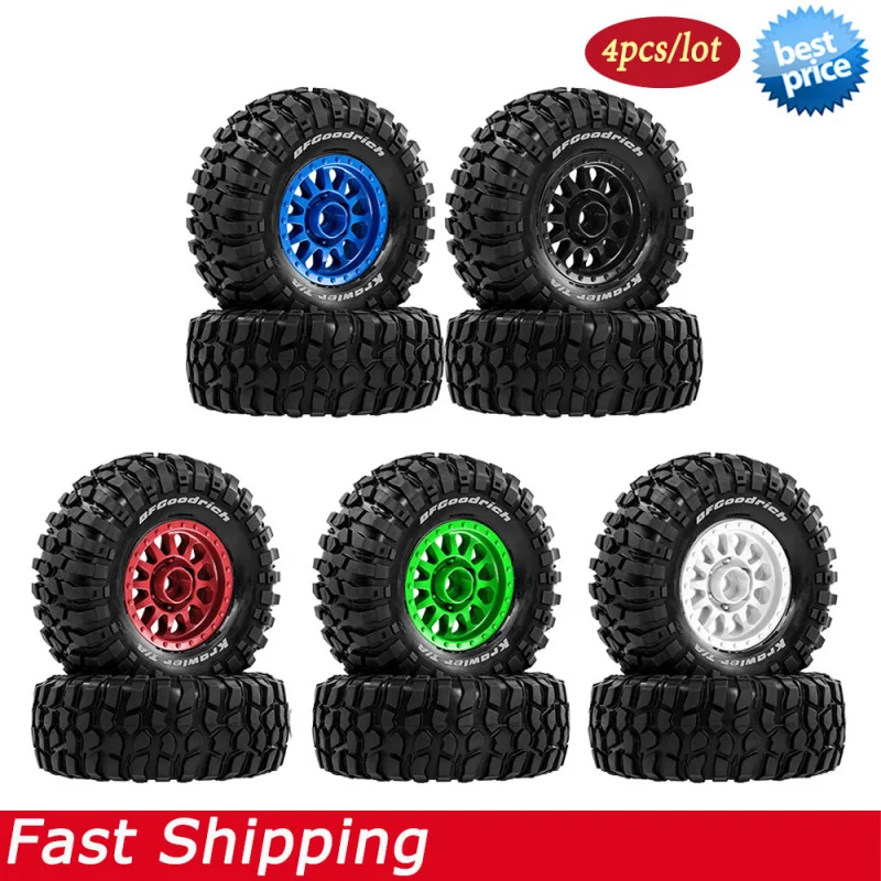 

4PCS 1/10 1/12 RC Short Course Truck Wheels Tires 12mm Hex For HSP Feiyue FY08 WLtoys GTFANS M60 RC Off-Road Car Upgrade Tyres