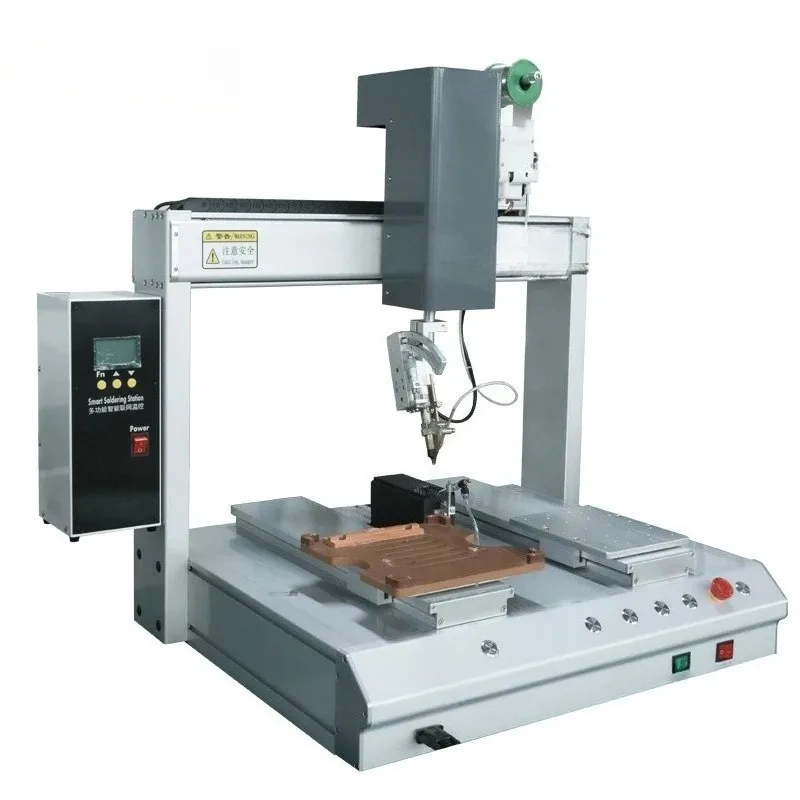 Custom Configuration PCB Board Solder Robot Dip Strips Spot Welding Four Axis Automatic Soldering Machine