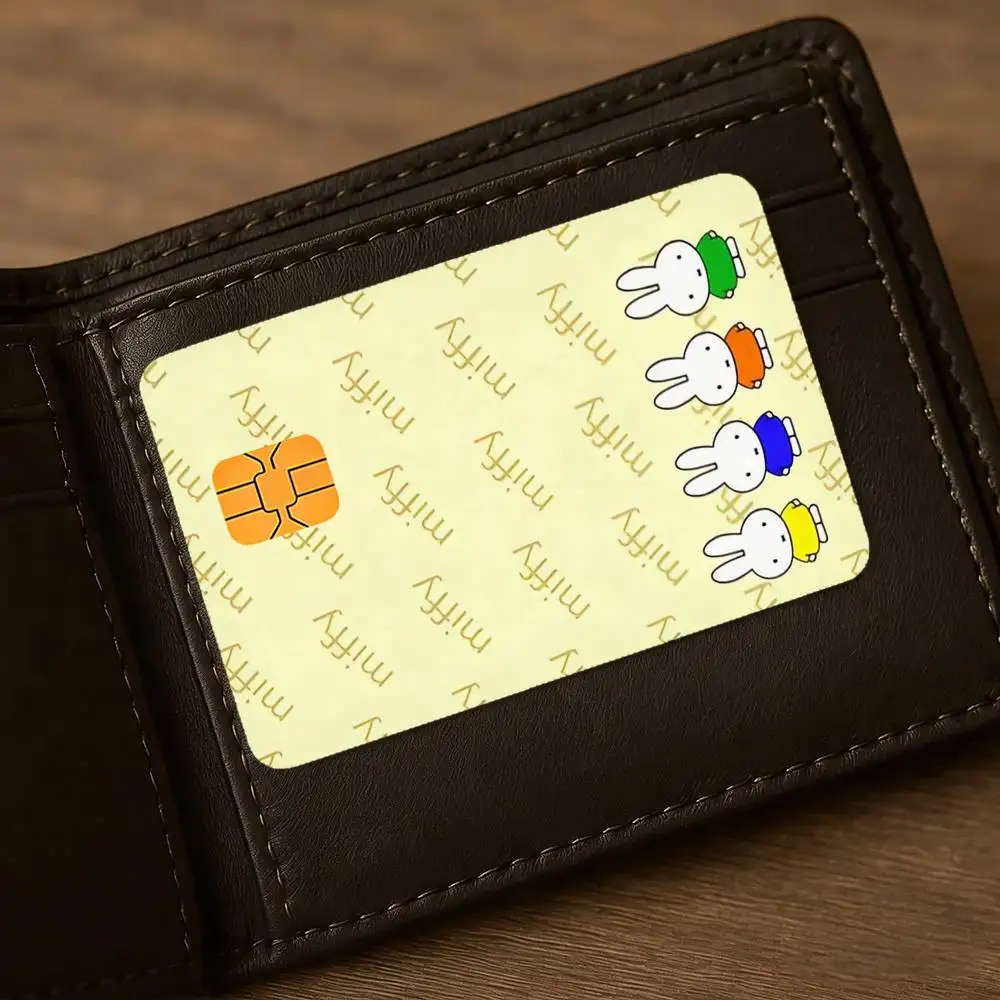 Cartoon M-miffy Niedliche Wasserdichte Hautschutz-Aufkleber für Bankkarten, Kreditkarten, Debitkarten und Fahrkarten für den öffentlichen Nahverkehr – Detail 13