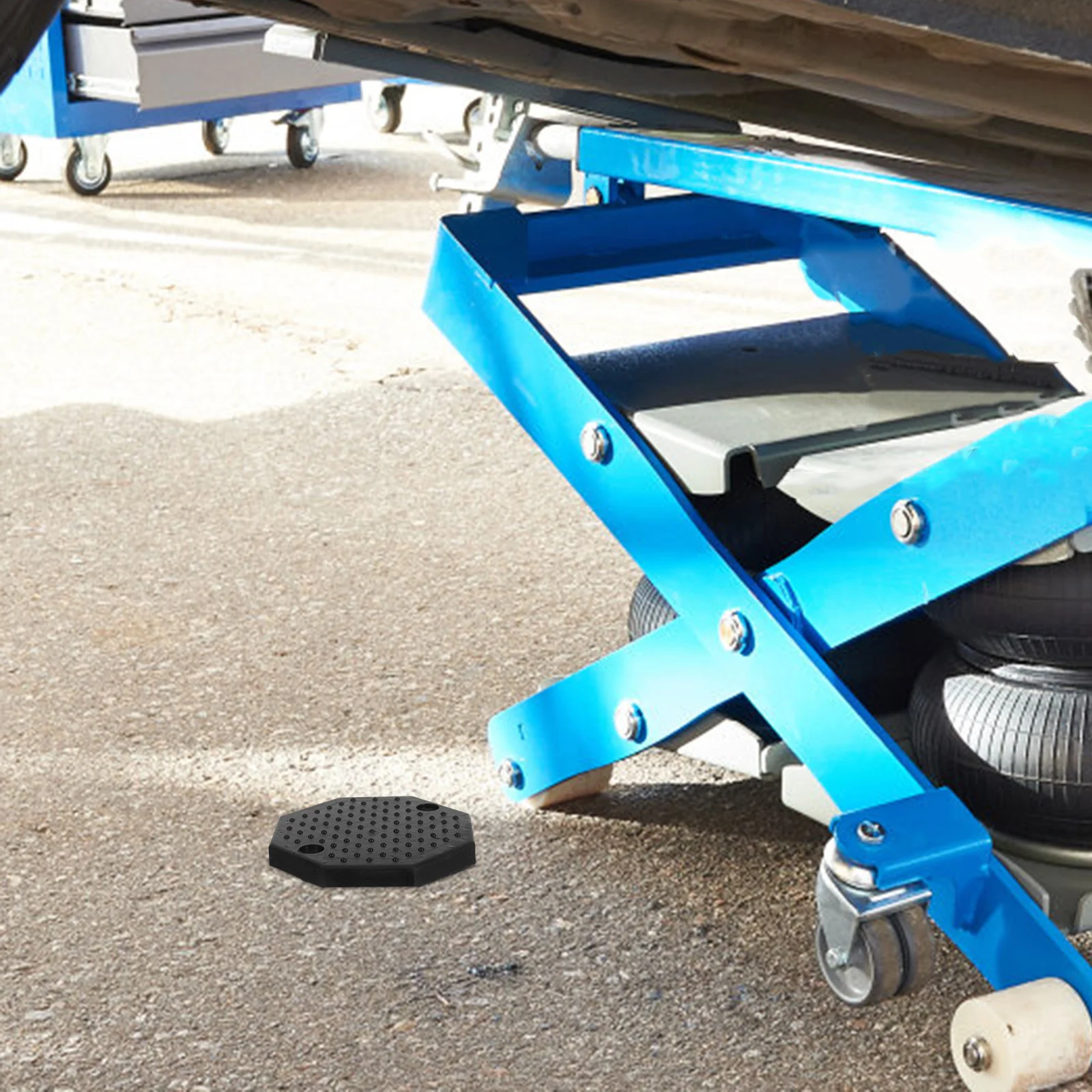 منصات رفع مطاطية مثمنة لرافعة شاحنة السيارة الثقيلة رفع دعم المضادة للانزلاق الطابق جاك اكسسوارات أدوات إصلاح #3