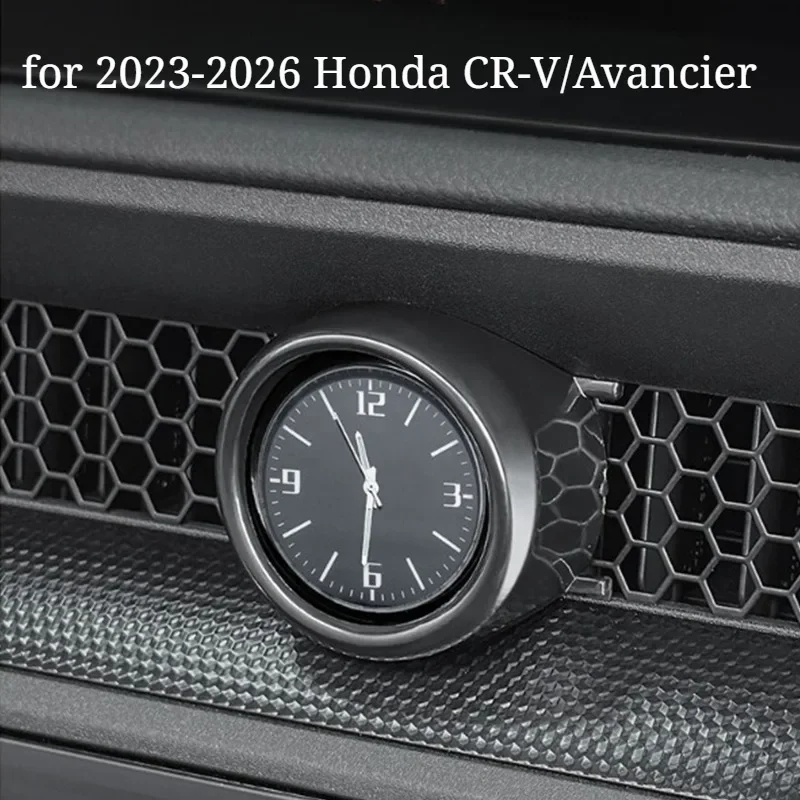 Air Vent Quartz Watch Decor & Car Center Console Clock - Fit for 2023-2026 Honda CR-V/Avancier Interior Accessories