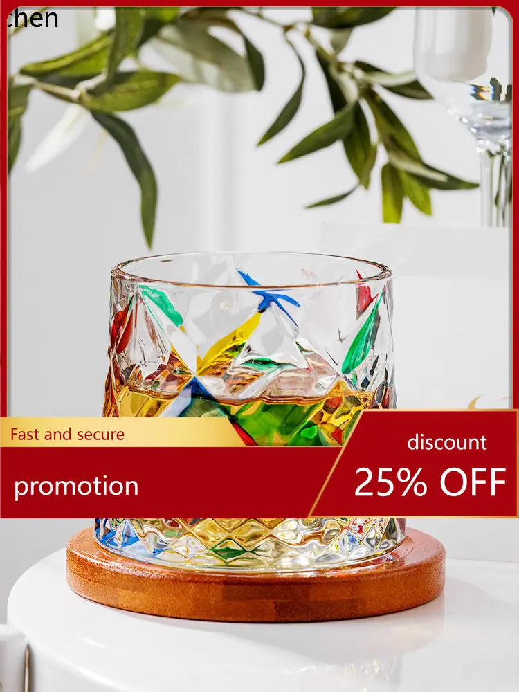 YFY  glass cup housewarming engagement gift creative light luxury high temperature resistant pair cup gift box
