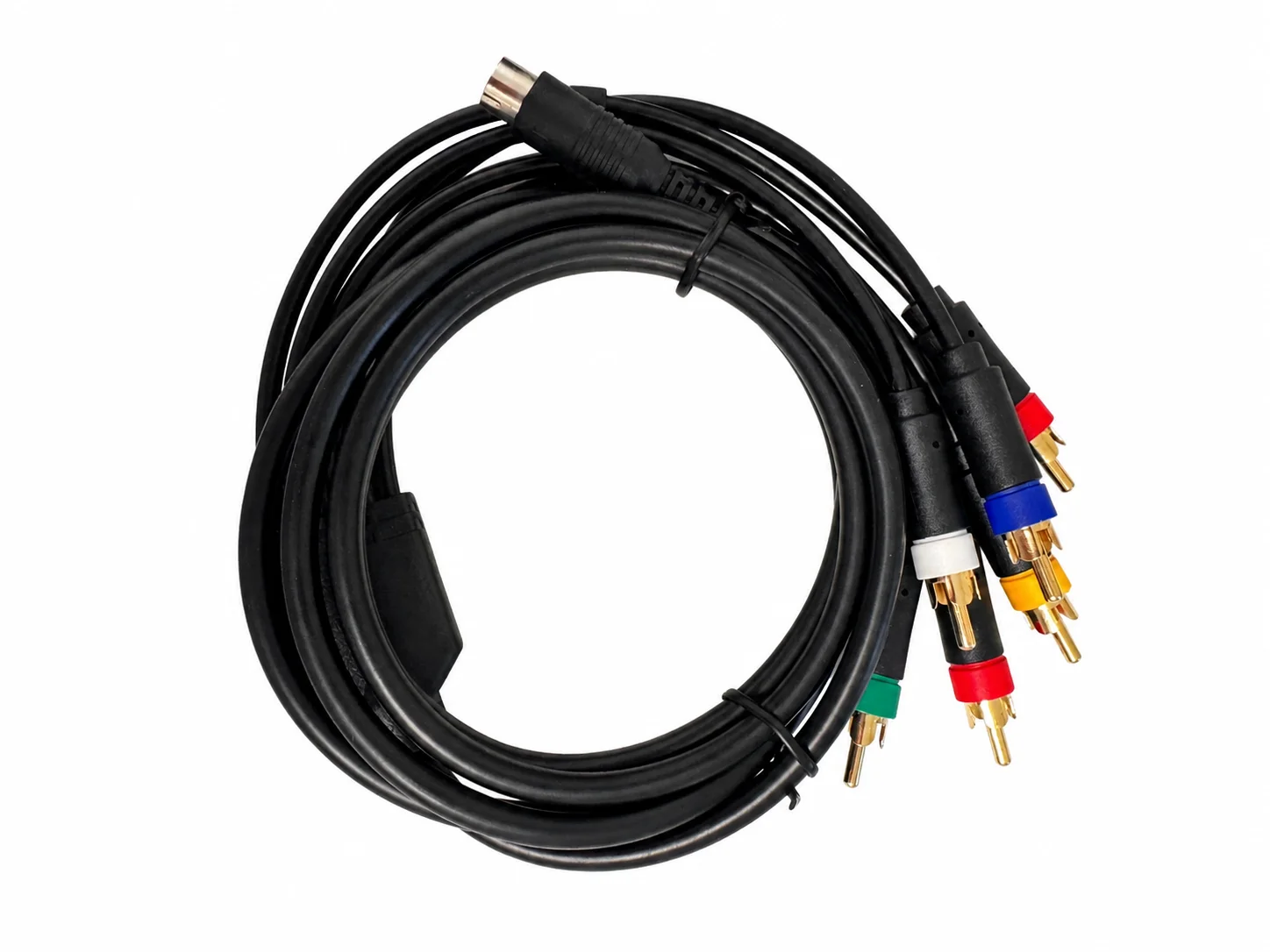 RGBS RGB Cable for Sega MD1 MD2 Saturn Dreamcast - DB9 to RCA AV Video Audio Cord Replacement view 2