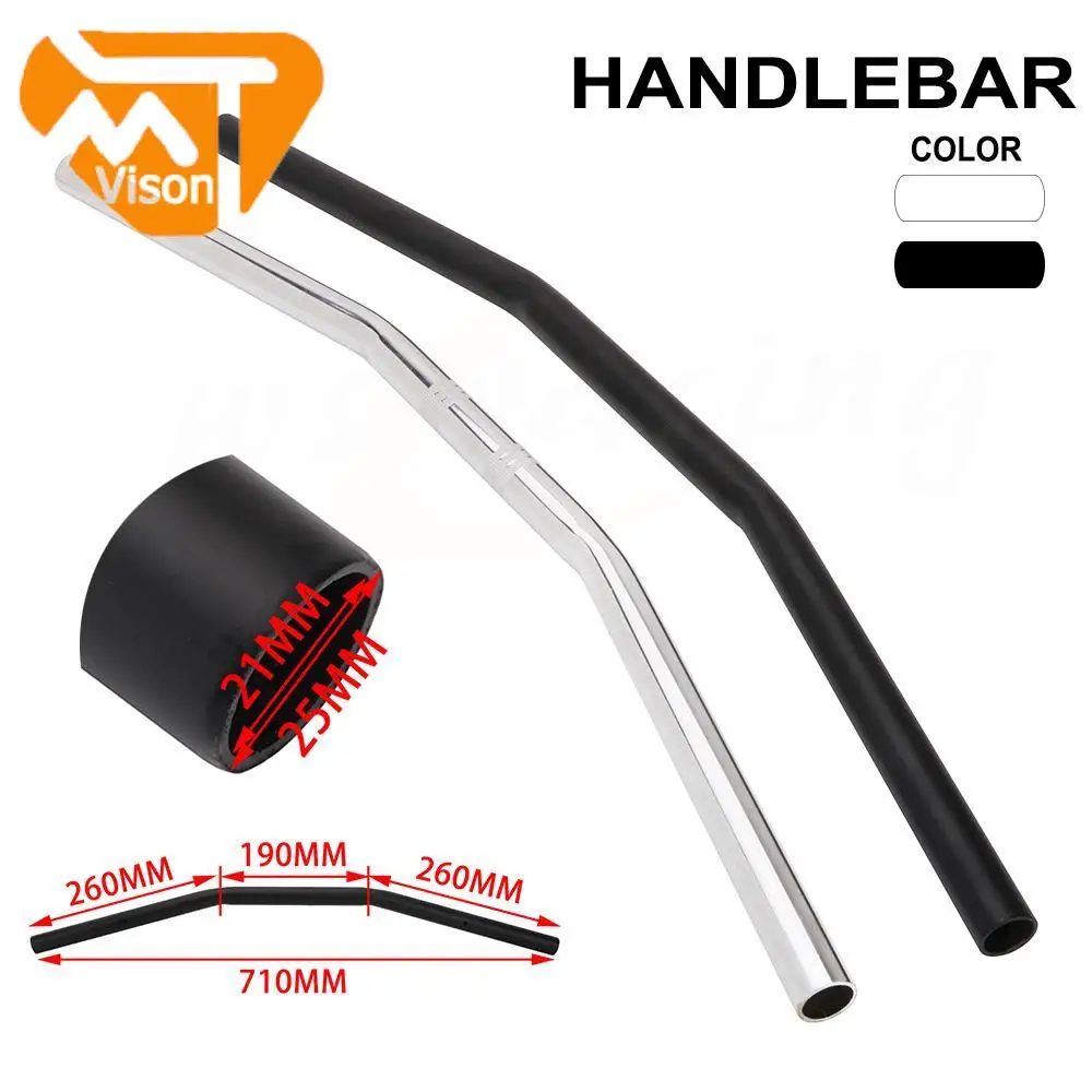 

Motorcycle Handlebar Universal Iron 22MM 25MM Handle Bar For Honda Yamaha Kawasaki Suzuki Dirt Street Bike Motocross