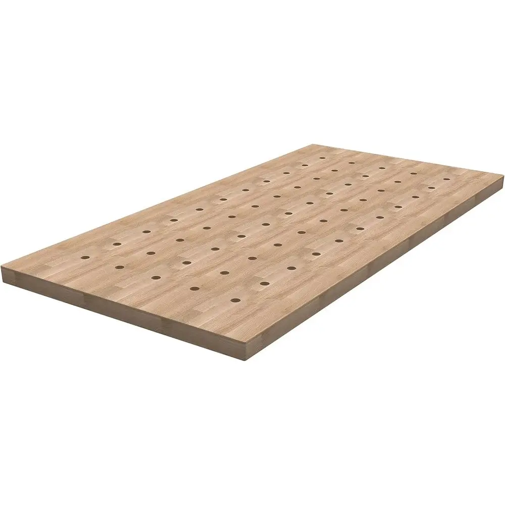 Hardwood Bench Top - Solid Hardwood Butcher Block - Woodworking Bench Top - Precision hined Bench - Dog Holes or Easy Clamping -
