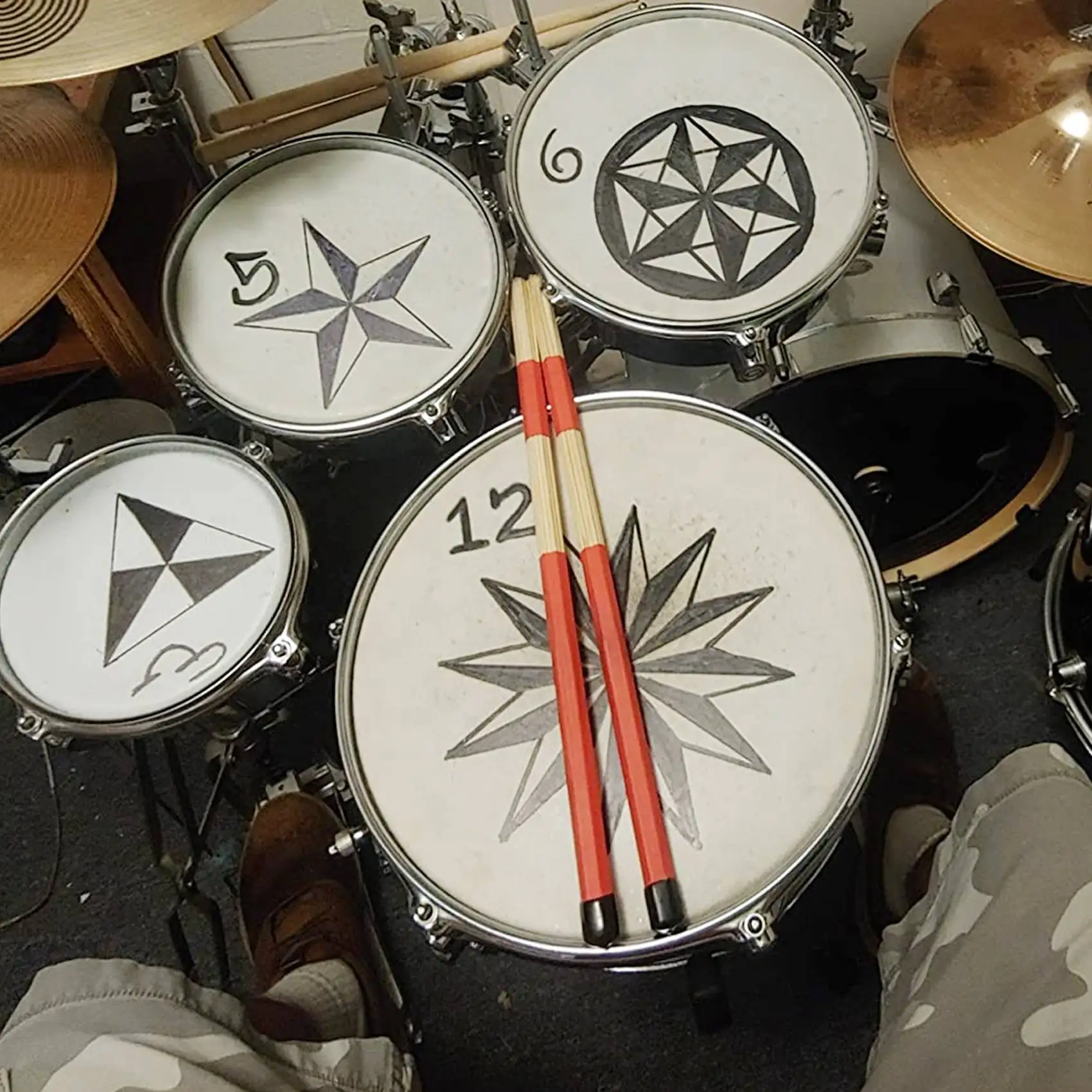 New arrival  2 Pairs Drum Sticks Brushes Jazz Drumsticks Practical Drumsticks for Skilled Drummers to Create New Sound of Drum