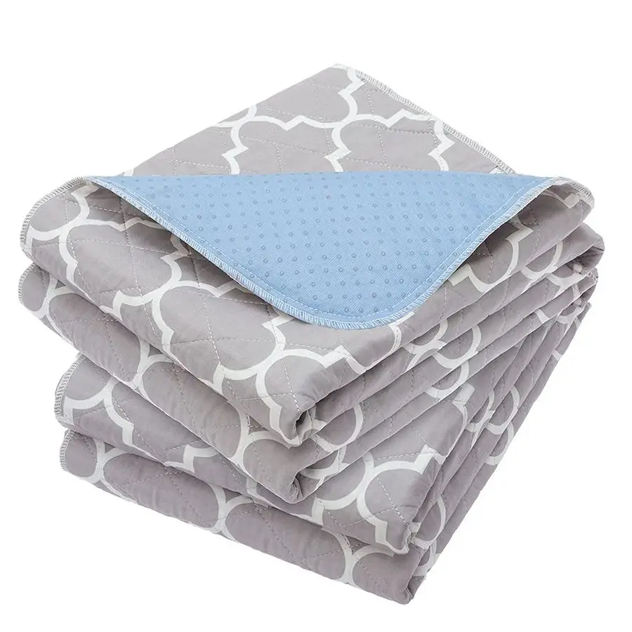 

Многоразовые накладки на кровать 34 x 56 дюймов, 2 штуки в упаковке, защитные накладки от недержания, водонепроницаемые противоскользящие подкладки для матрасов для взрослых, детей, пожилых людей и домашних животных