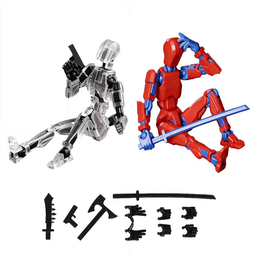 3D Printed Mannequin Action Figures assembly Toys Dummy 13 Shapeshift Robot Multi-Jointed Movable Robot Figures Toys Games Gifts