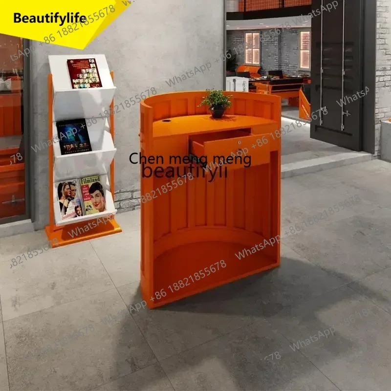 ss 8617 Barbecue shop supermarket clothing store, front desk reception, industrial style checkout page