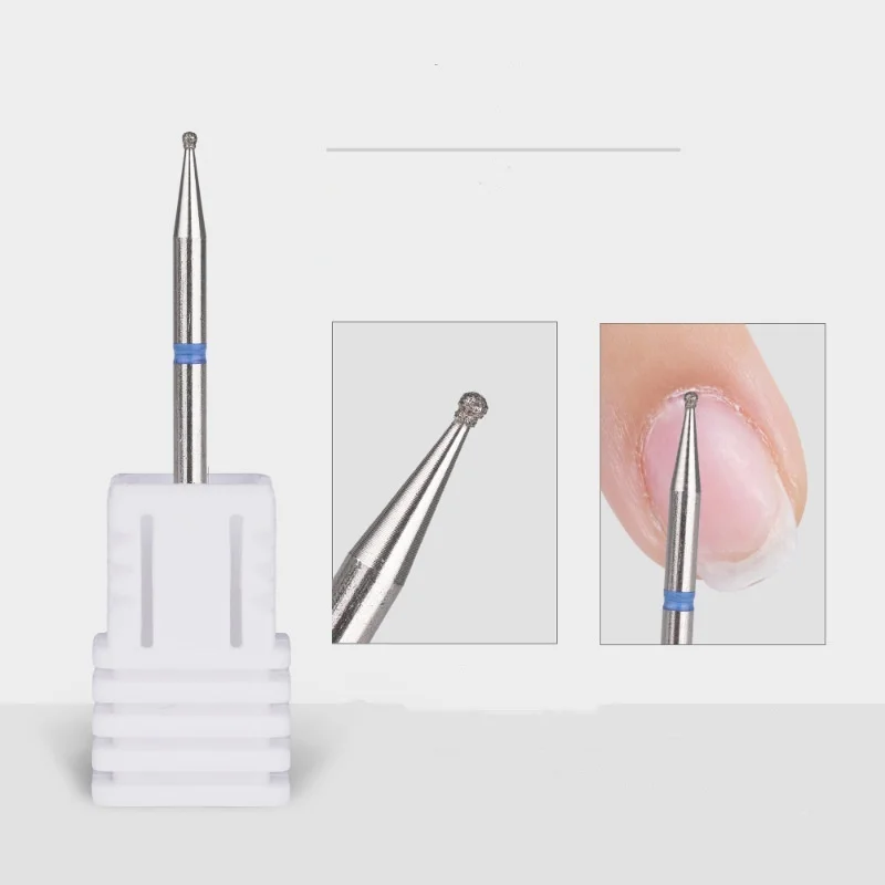 5 pezzi punte da trapano per unghie 2,35 mm punte da trapano per manicure rotanti pulite per cuticole punte russe per utensili per unghie