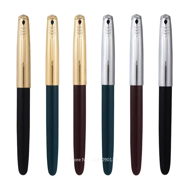

Hot Duke D51 Authentic Germany Fountain Pen 14K Golden Hongdian Majohn Luxury Pens Fountain Pen Ink Bıçak Writing Pencils Suppli