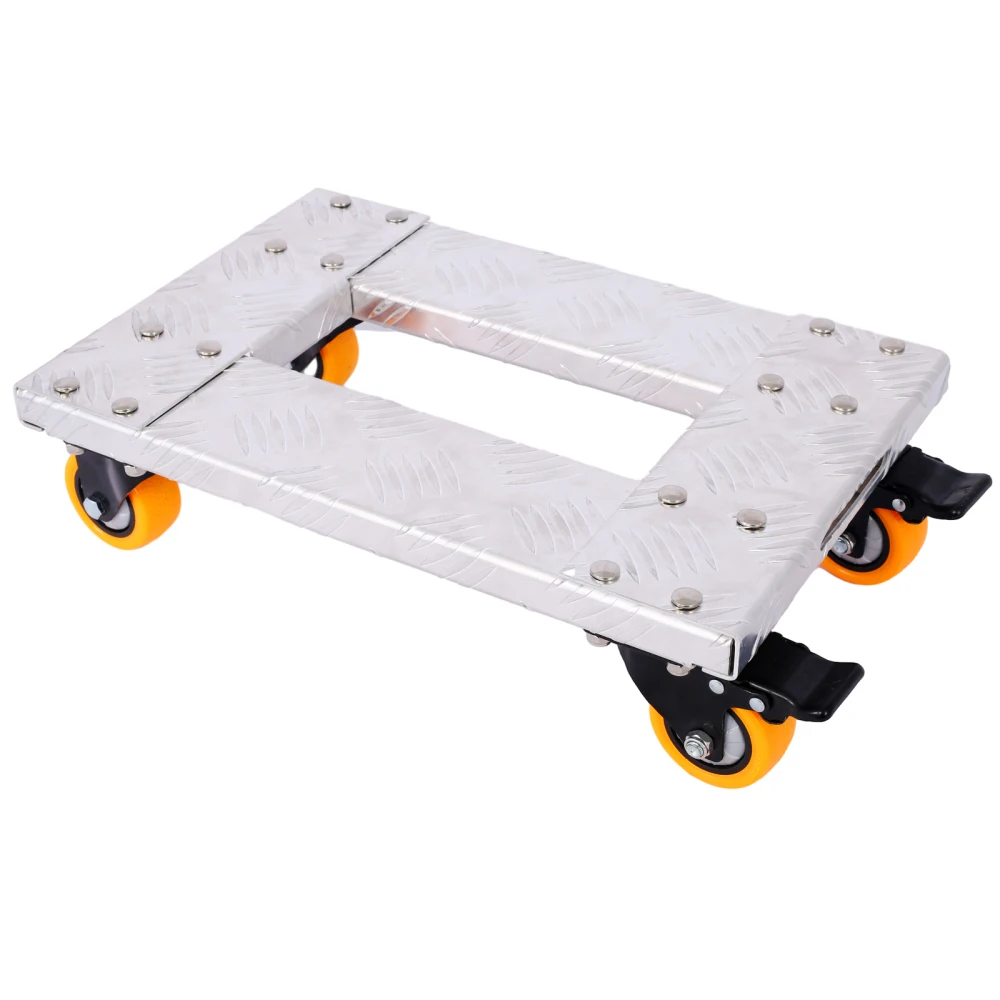 Zware Meubels Dolly Trolley Kar 18 ''X 12'' Aluminium Frame Met 3 ''Tpu Professionele Wielen