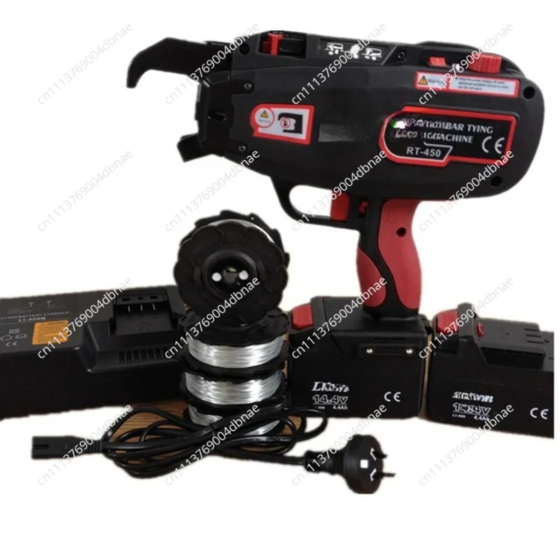 4-45mm Rebar Tier Binding Machine 14.4v 4400mah Automatic Rechargeable Electric Wire Rebar Binding Tying Machine RT450