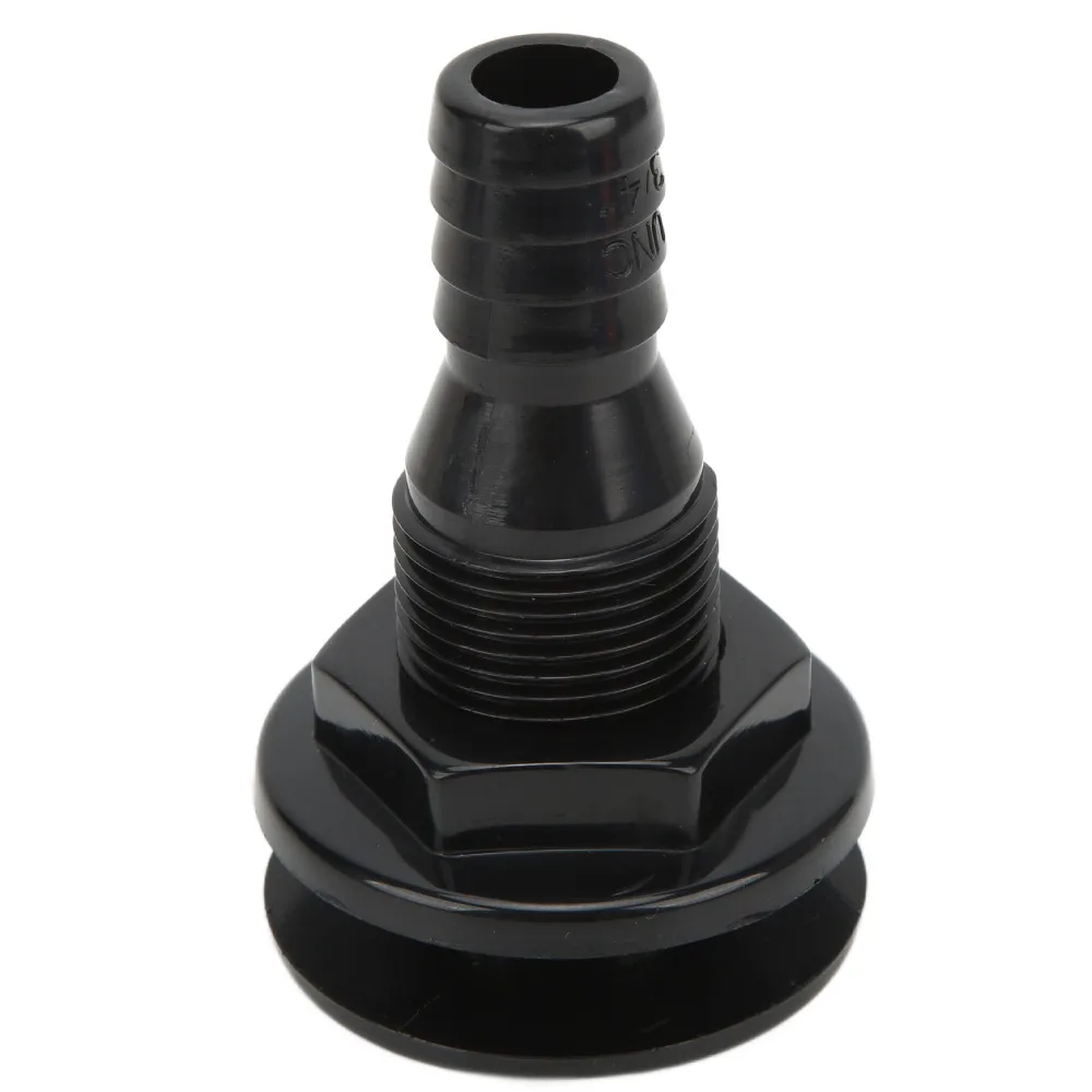 Multi-size Boat Through Hull Connector Black ABS Plastic Hose Coupling Straight Through White Drain Outlet Boats