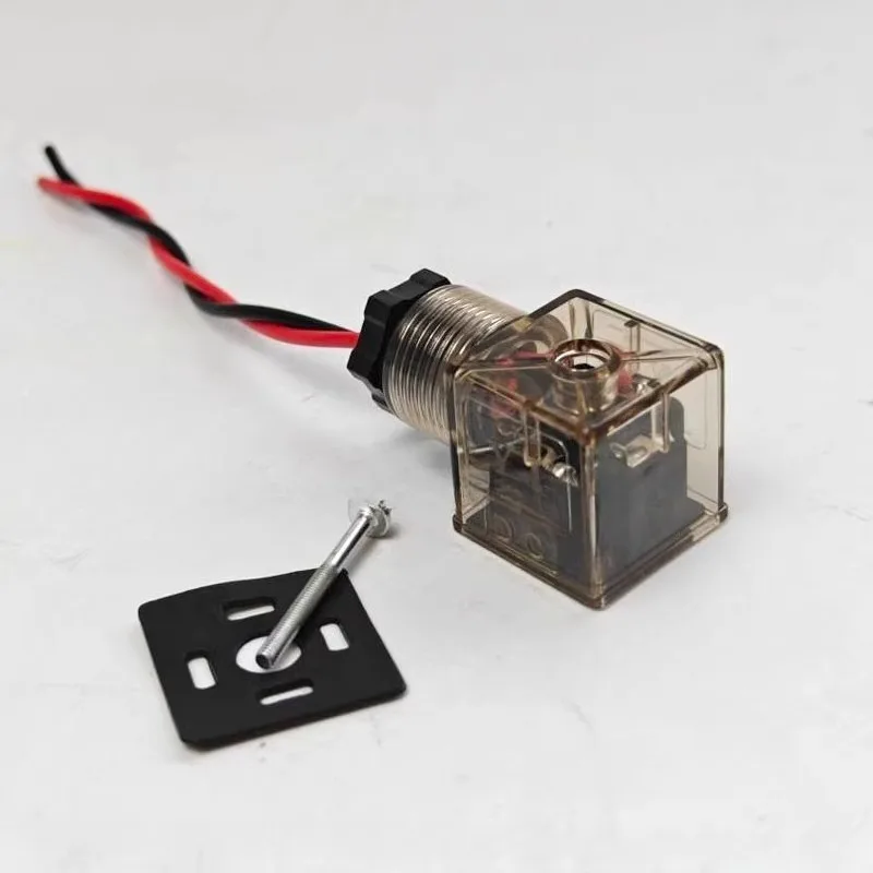 1PC Hydraulic Double Head Solenoid Diverter Valve For Excavator Wood Grabber 12V/24V