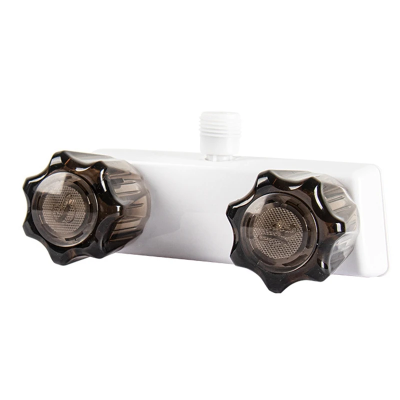 RV Shower Faucet Valve Diverter With Dual Knob For Travel Trailer,For Handheld Shower Hose-AT64