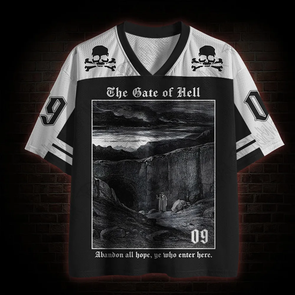 2026 New Movie Sports Fashion Adult and Children's Short Sleeve V-neck Street Eye Clothing Gothic Style Horror Fans Gift