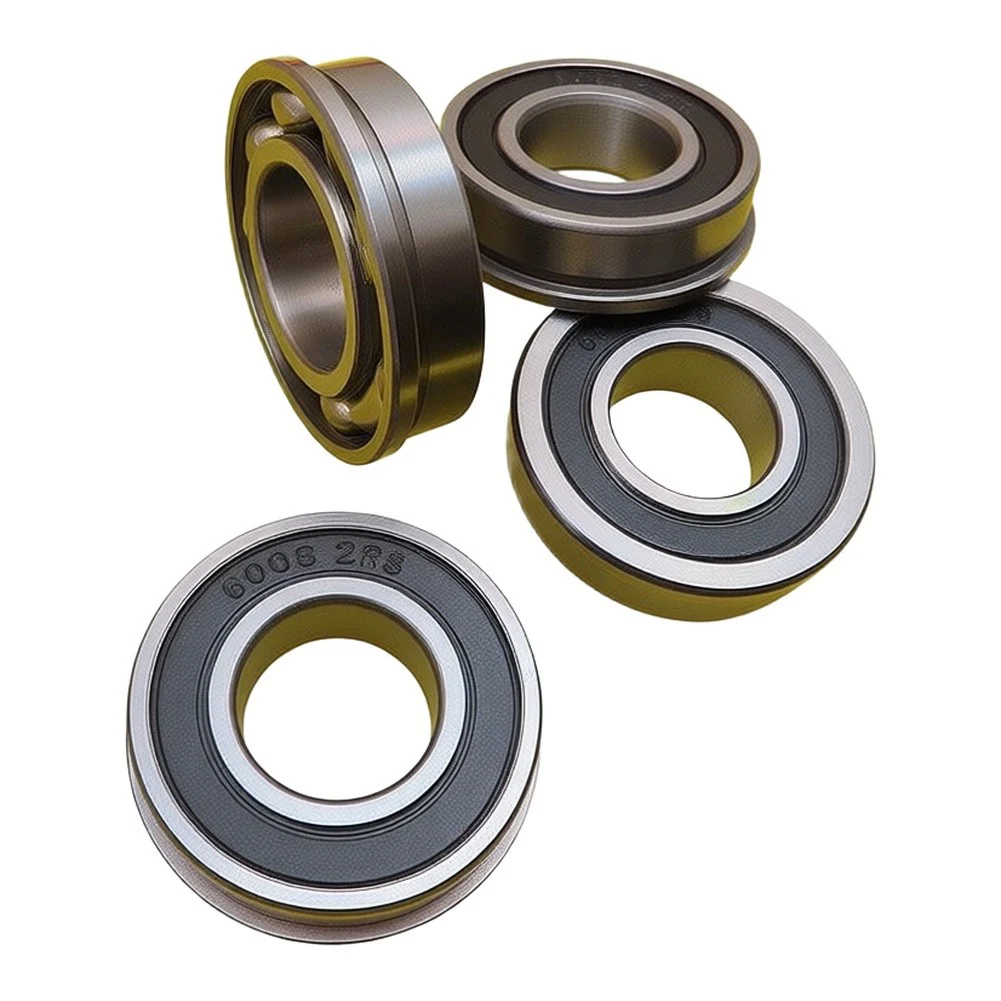10PCS Flange Bearing for F6003/20-2RS Industrial Use 20mm Bore 35mm OD 11mm Width Sealed Ball Bearing for Machinery and Motors