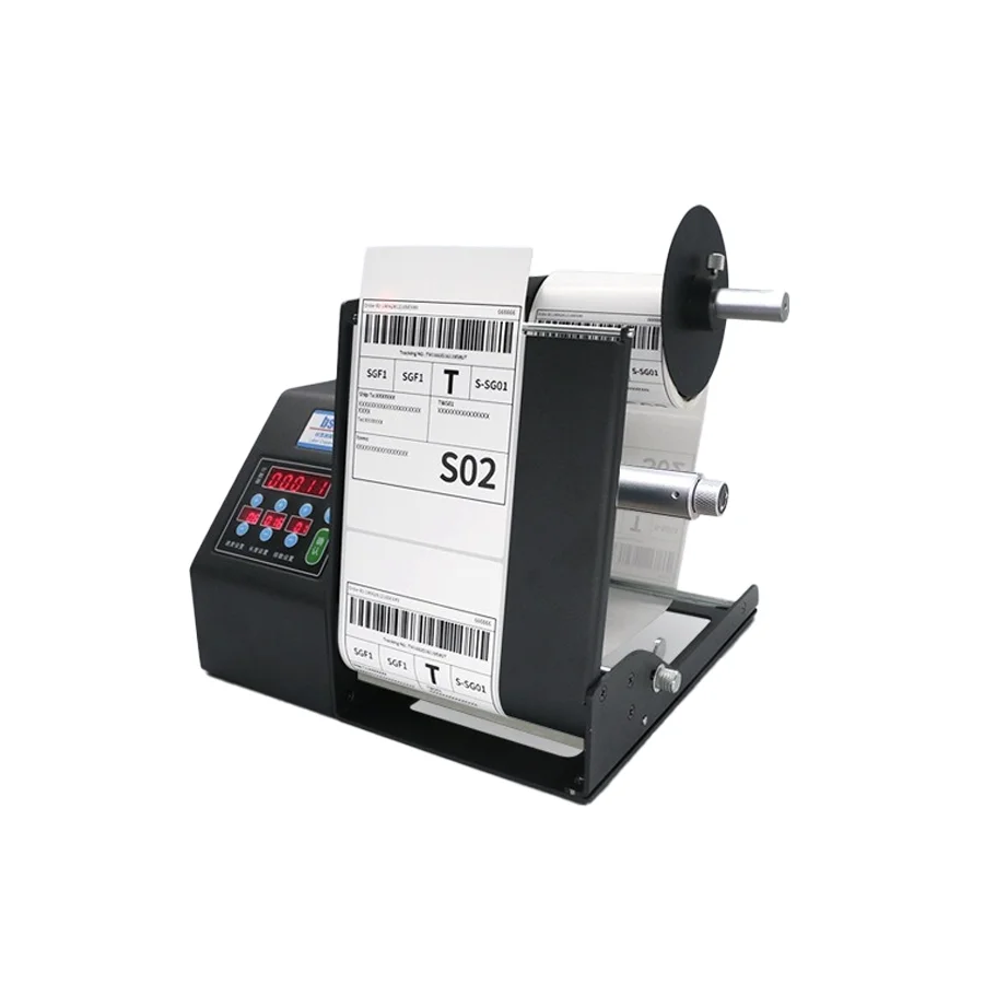 Automated Label Stripping Machine for Transparent Round Stickers, Self-Adhesive Seal Dispense