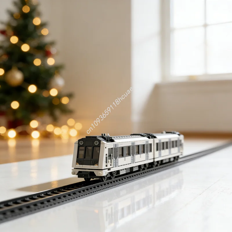 

Набор строительных блоков MOC «Поезд» (1152 детали), модель городского поезда с 8 шпильками, конструктор, игрушка, рождественский подарок, развивающая игрушка для детей, DIY-идея