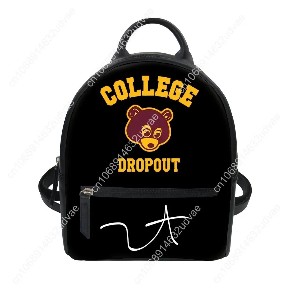 Kanye West Backpack Purse Women Child Schoolbags Personalized Double Shoulder Bag High Quality Daypack Leather Travel Bag Gift