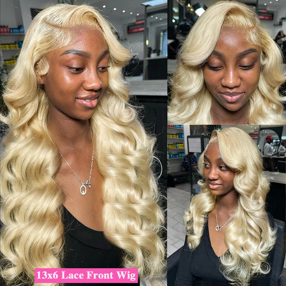 613 Blonde Wig Body Wave Lace Wig 13x6 Human Hair Lace Frontal Wig Brazilian Colored Blonde Lace Front Wig For Women