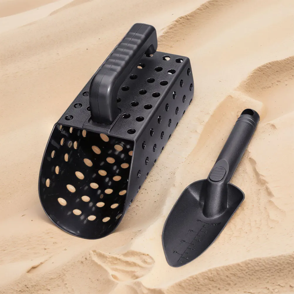 Attrezzo per filtro da scavo in oro da spiaggia pala da spiaggia paletta per sabbia rilevatore di metalli in plastica ABS Set di pale per paletta per sabbia per bambini adulti