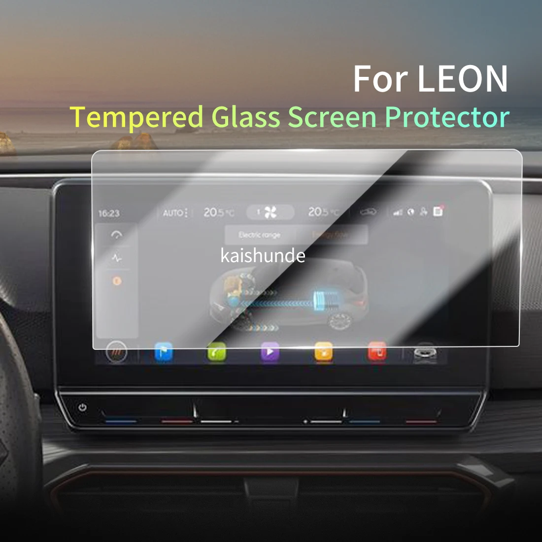 Car Stickers Meters Protector For 2023 Cupra LEON Tempered Glass Protective Film Display Navigation Vehicle Accessories