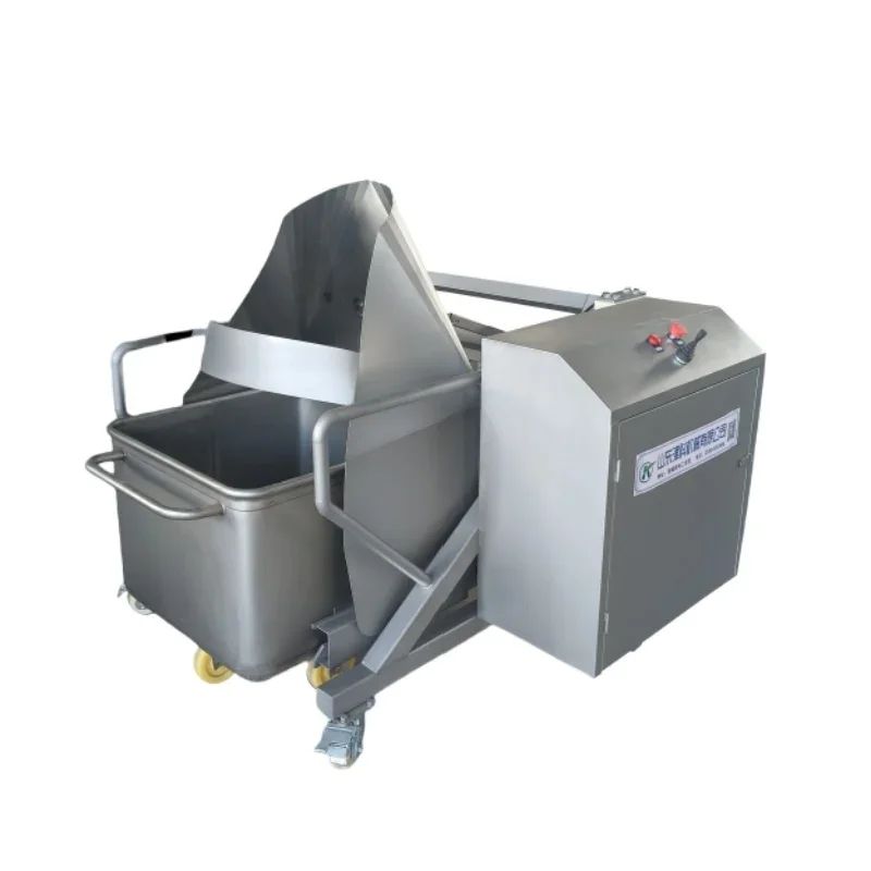 Commercial CE Hydraulic Electric Meat Tote Bin Hoister/Meat Elevator for tumbler /200L Meat Bin Cart with food materials lifter