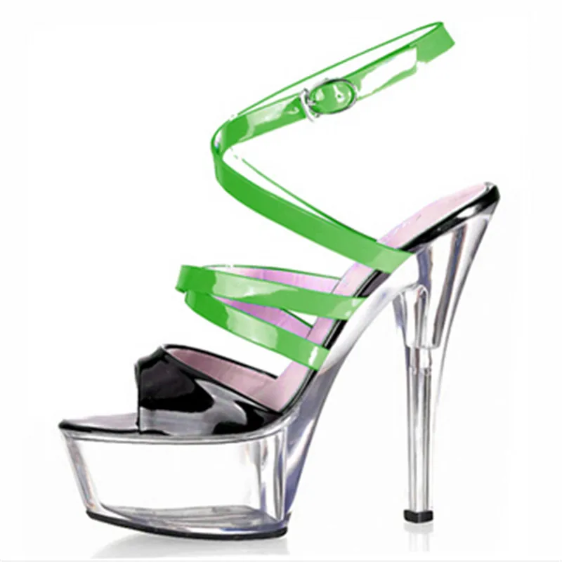 

Sexy high-heeled sandals women spool heels platform heels pole dancing shoes 15cm