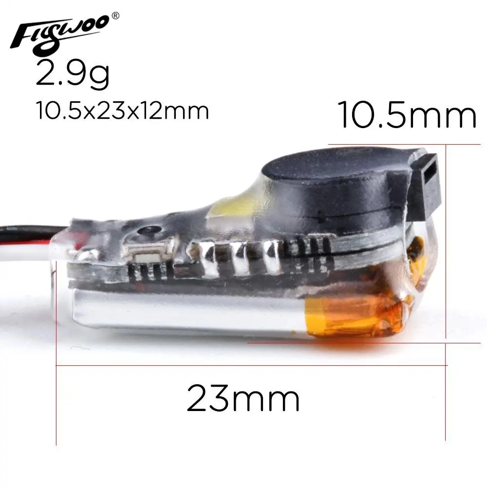 Flywoo Finder V1.0 100dB Buzzer Alarm with LED Light for FPV Drone, Support Betaflight/Cleanflight, RC Quadcopter Lost Parts