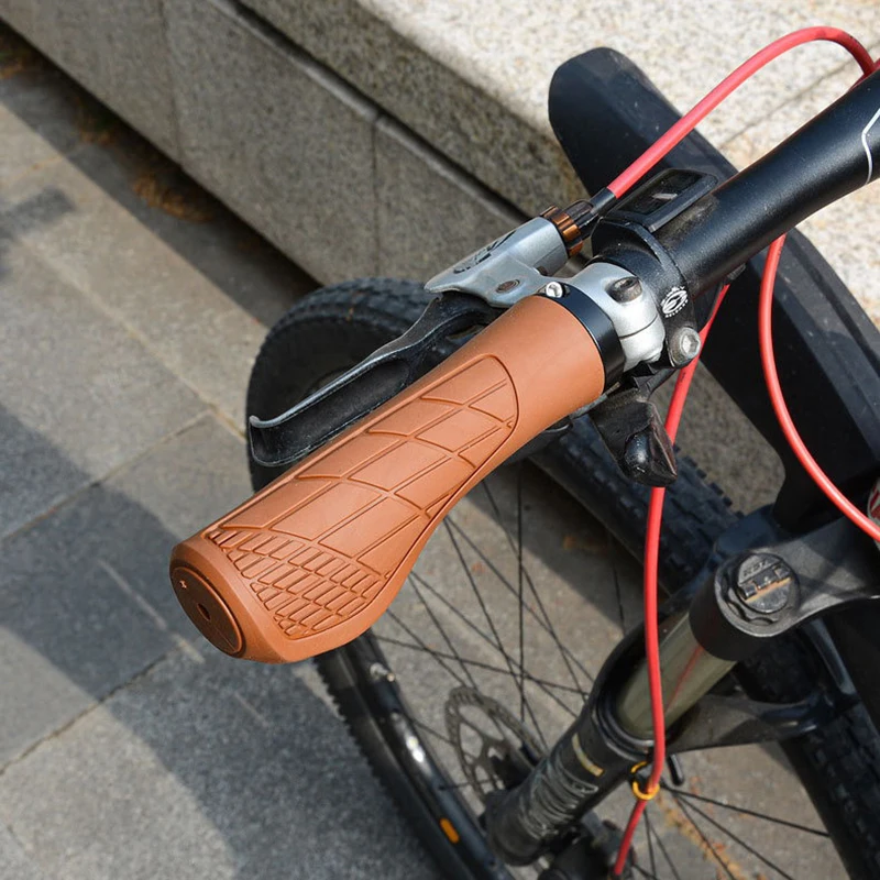 1 زوج دراجة المقود القبضات لينة Longneck القضبان الدراجة المطاط مقبض القبضات ل 22.2 مللي متر المقود دراجة ثلاثية العجلات كرسي متحرك الجبل