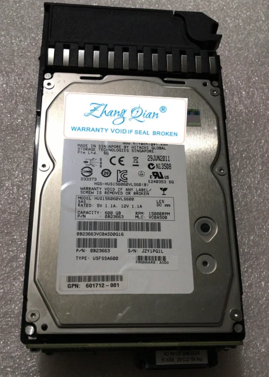 

For HP 601777-001 AP860A P2000 MSA2000 600G 15K 3.5 SAS HDD 600GB