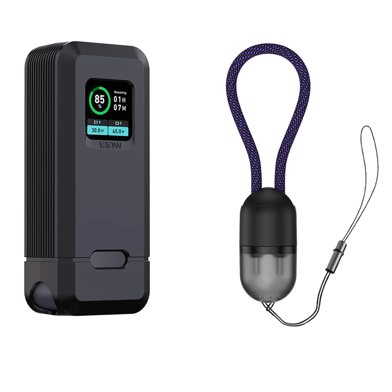 SIKAI Silicone Case For Anker Prime 130W Power Bank TF/SIM Card PIN Storage Carrying Travel Case Storage Bag Accessories-T44C