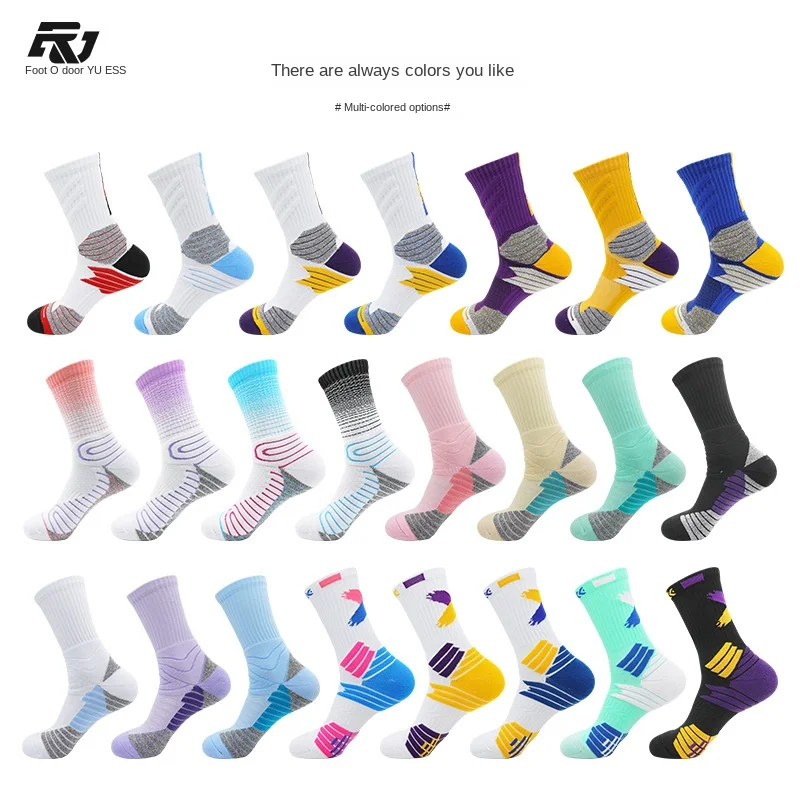 

Basketball Socks Men's Professional Sports Socks Combat Towel Bottom High-Top Long Tube Socks for Running Men's Wholesale