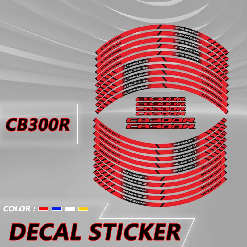 

NEW Wheel Sticker For Honda CB300R CB1000R Motorcycle Front Rear Inner Tyre Reflective Decals Sticker cb300r cb1000r