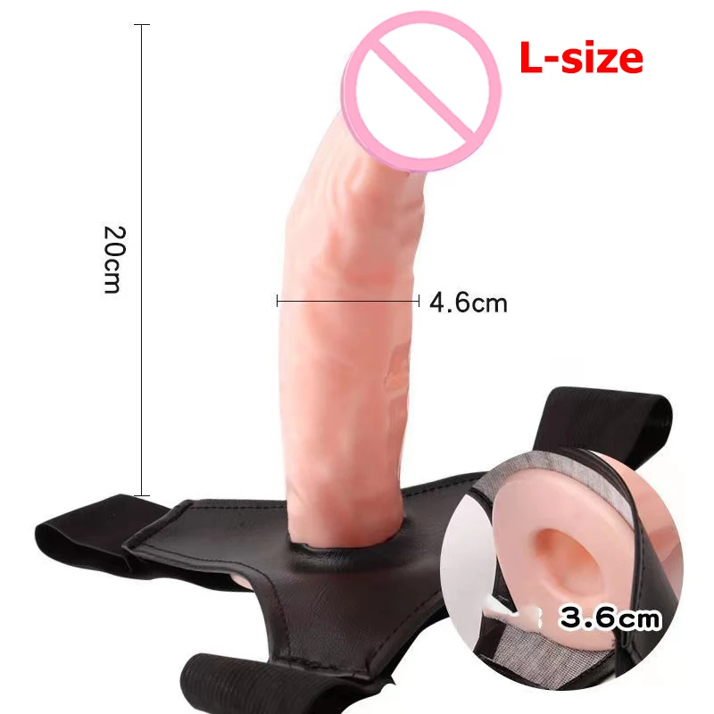 Realistic Strap-on Dildo Lesbian Strap On Men Penis Sleeve Penise Condoms Masturbator Sex For Woman Anal Vagina For Adult Toys