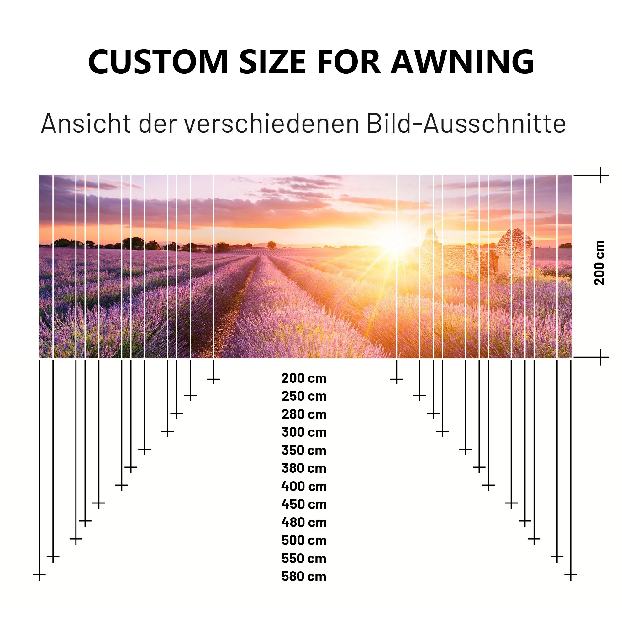 Custom Pattern UV Resistant Four-Season Camping Tarp Portable RV Awning Tear Resistant Sun Shade Screen Outdoor Picnic Cars view 5