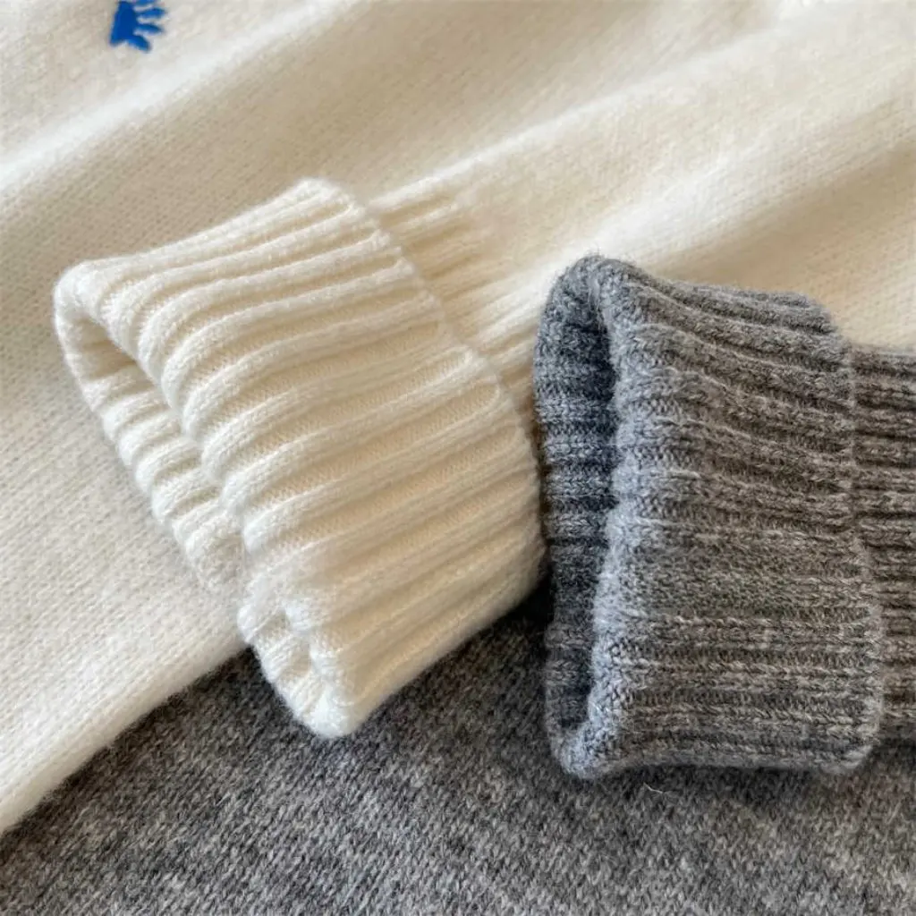 

Женский трикотаж из чистой шерсти, топ с рисунком щенка таксы, пуловер с круглым вырезом, утолщенный свитер на осень-зиму