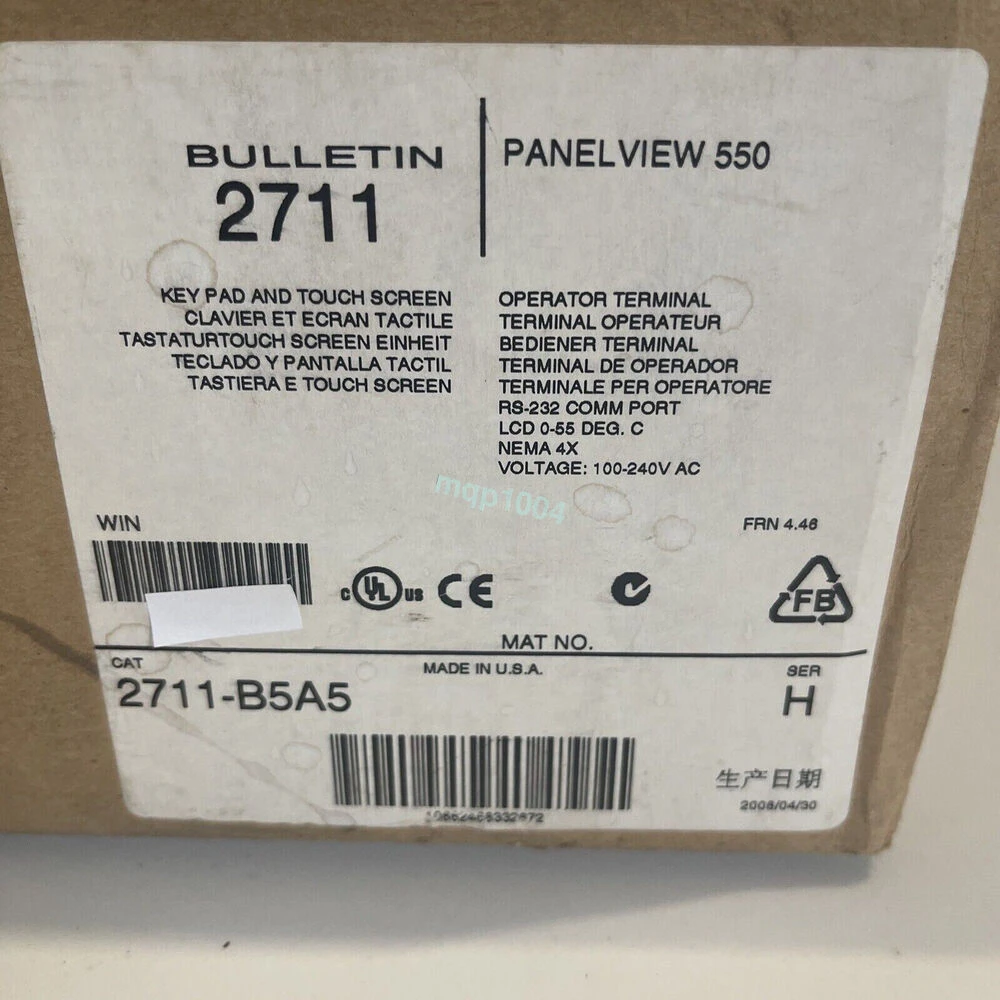 1 Piece with New Box 2711-B5A5 Panel View 550 Free Shipping -