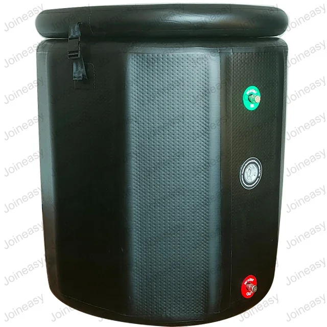 95*95 cm Inflatable Portable Ice Bath Cold Plunge Pool with Lid Cool Plunge Tub for Recovery