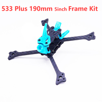 FIVE33 533 Plus 5inch 190mm Carbon Fiber X-type Split Frame Kit with 5mm Arms For FPV RC Quadcopter Drone