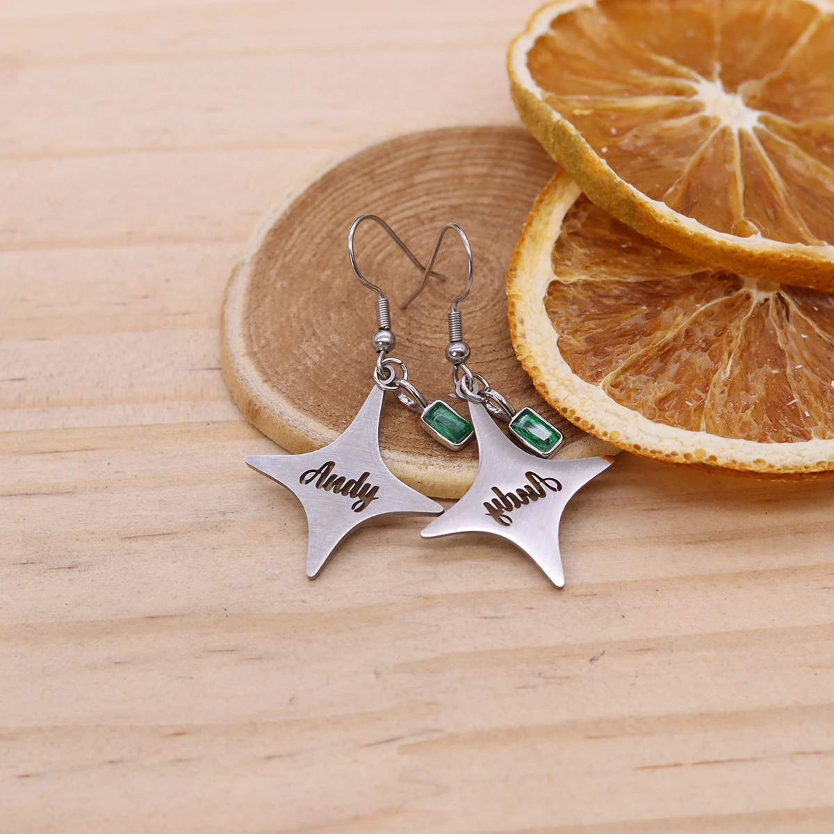 Pendientes colgantes con forma de estrella y nombre personalizado de Todorova, ganchos para las orejas personalizados de acero inoxidable para niñas, joyería celestial de moda, regalo de cumpleaños