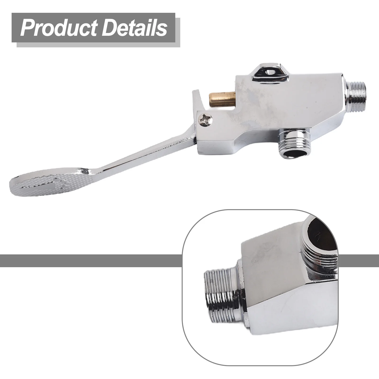 Replacement Faucet Foot-operated Faucet Switch Valve Zinc Alloy 1PC Brand New Faucet Valve Parts High-quality Wash Basin Faucet