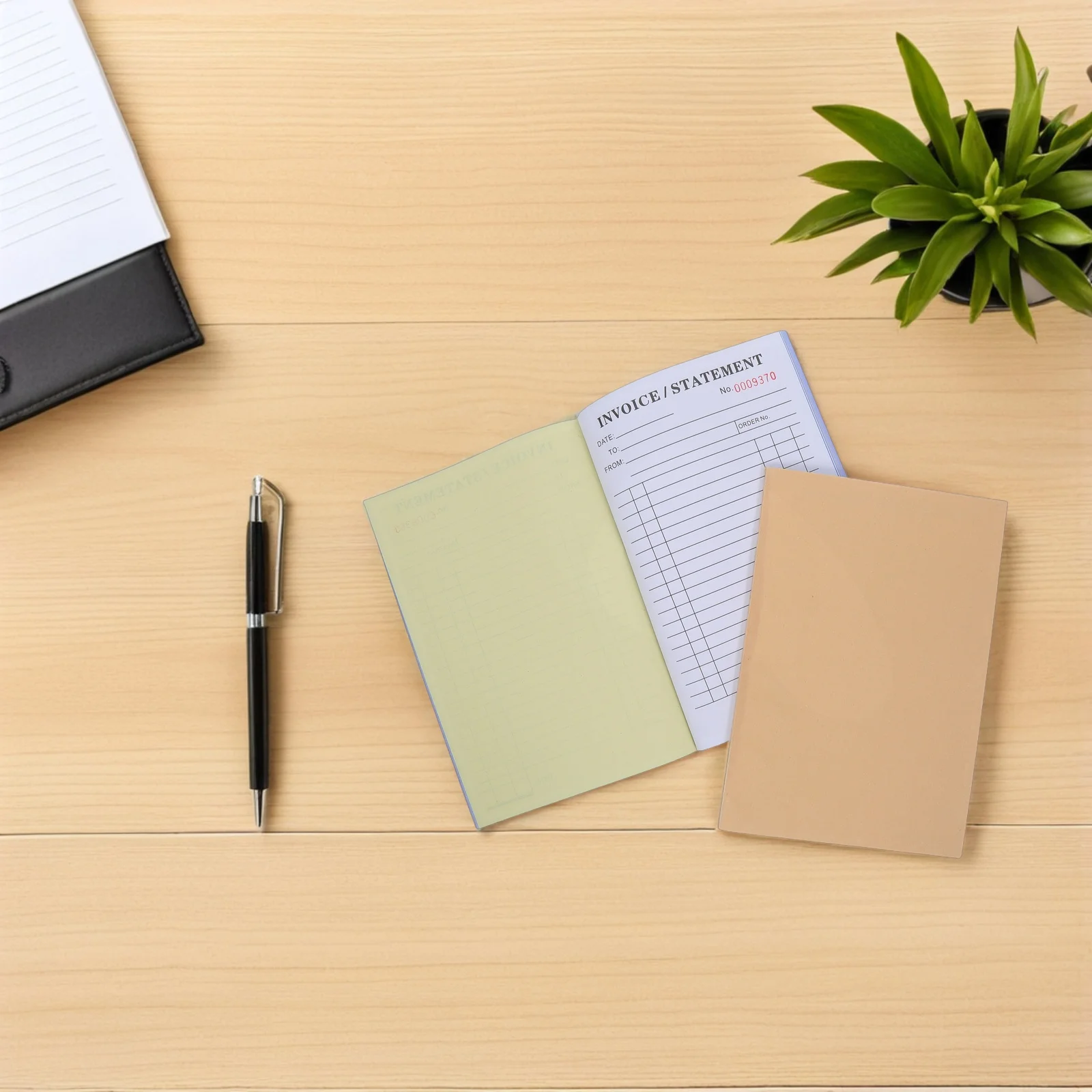 8 Piece Compact Receipt File Case for Small Business Self-Employed Professionals with Date Stamp Section Deduction Tracking