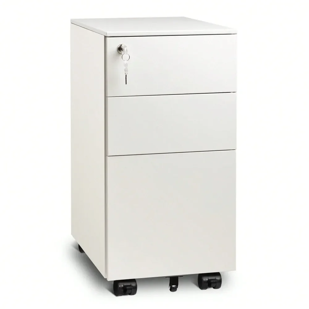 

Office Storage Cabinets And ShelvingVertical File Cabinet, 3Drawer Mobile Filing Cabinet For Home Office, SpaceSaving Document O