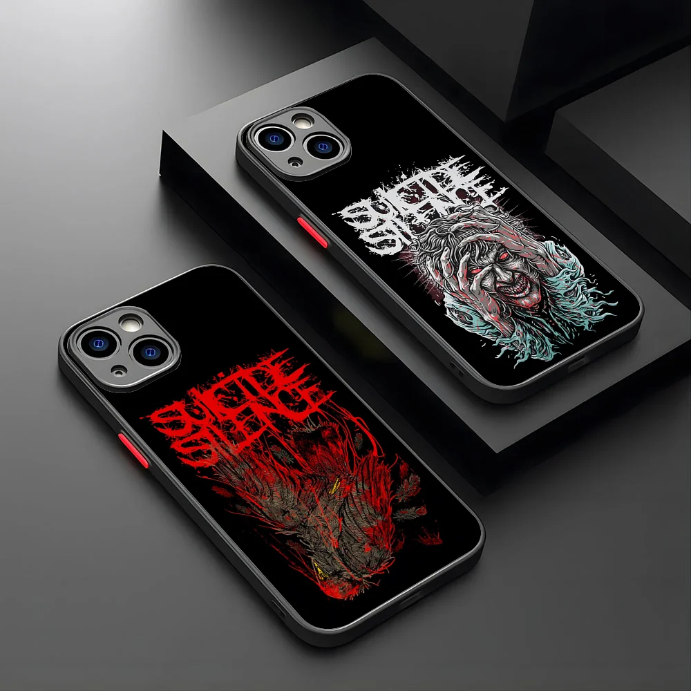 

Music Rock Suicide Silence Phone Case For IPhone 15 14 13 Pro Max 12 Mini 11 6S 7 8 Plus XS X XR Matte Case