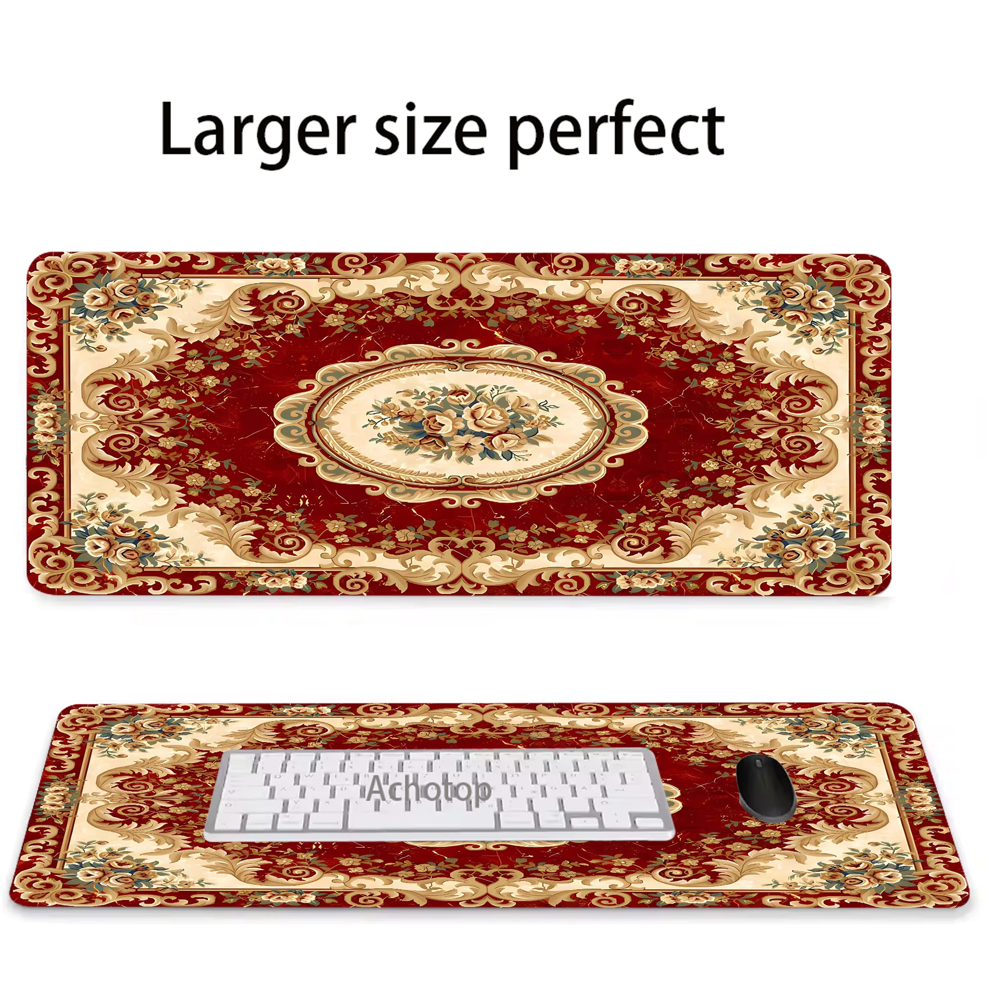 

800x300mm Persian Extended Mouse Pad Office Mousepad Gaming Speed Keyboard Pads Anti-slip Table Carpet Computer Gamer Desk Mat